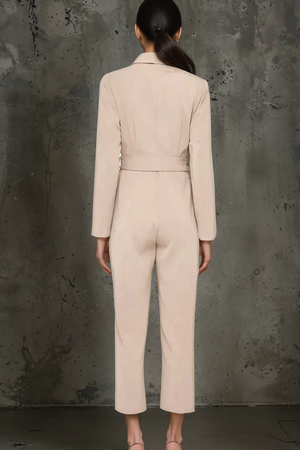 Power Mode Jumpsuit - Beige