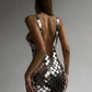 NIRVANA Silver Mini Dress