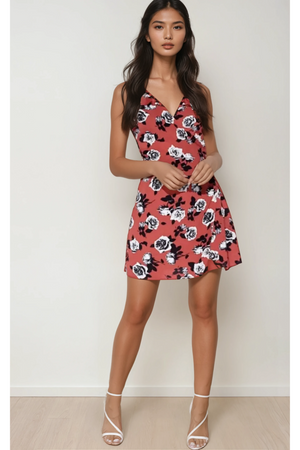 Rosa Bloom Mini Dress