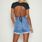 Ibiza Crop Top - Black