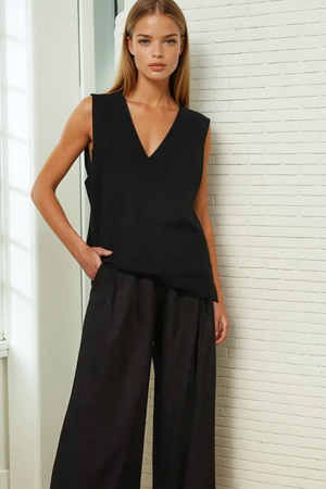 Molly Knit Vest – Black