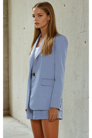 Giselle Blazer – Pastel Blue