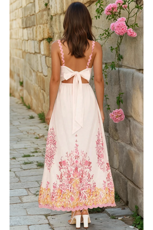 Rustic Bloom Maxi Dress