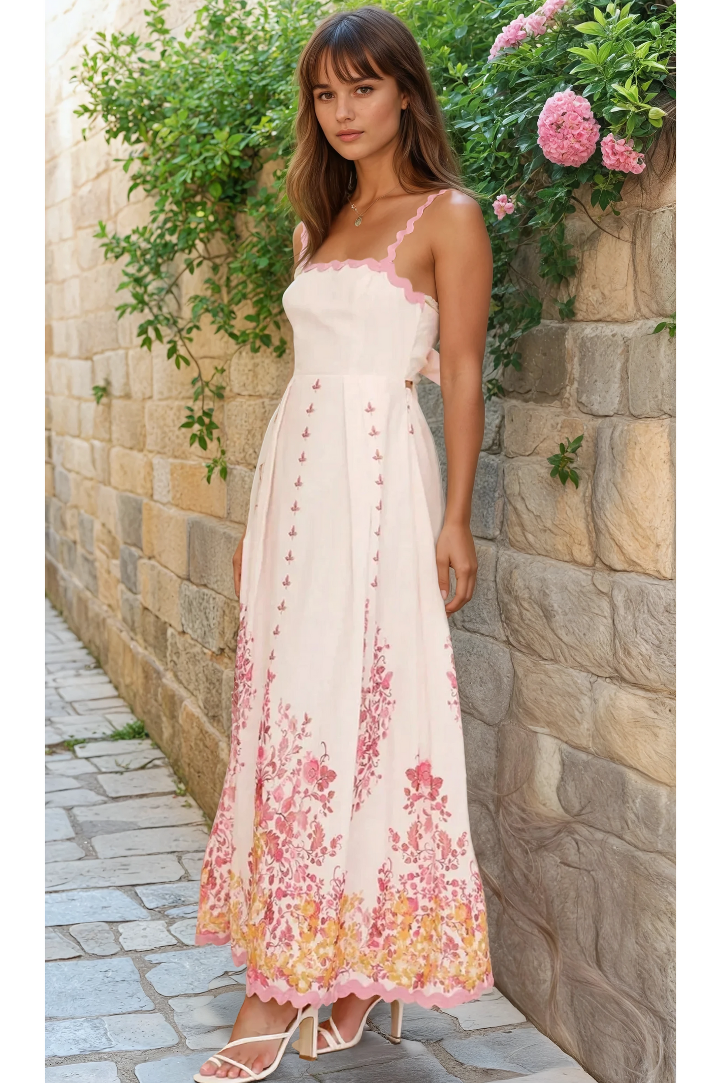Rustic Bloom Maxi Dress