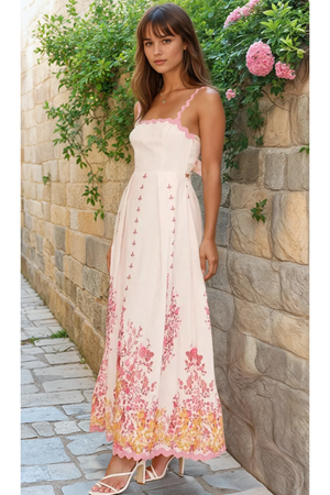 Rustic Bloom Maxi Dress
