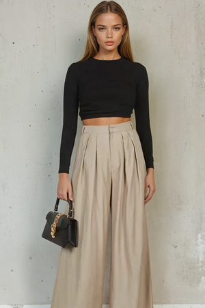 Ibiza Long Sleeve Crop Top