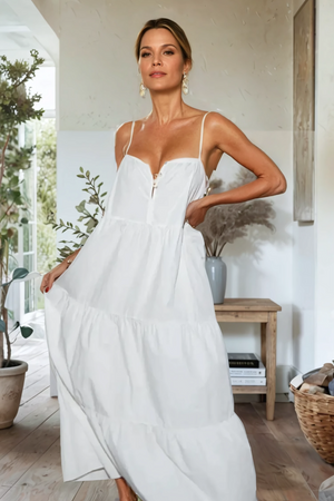 St. Tropez Maxi Dress – White