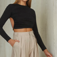Ibiza Long Sleeve Crop Top