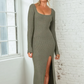Mossline Knit Maxi Dress