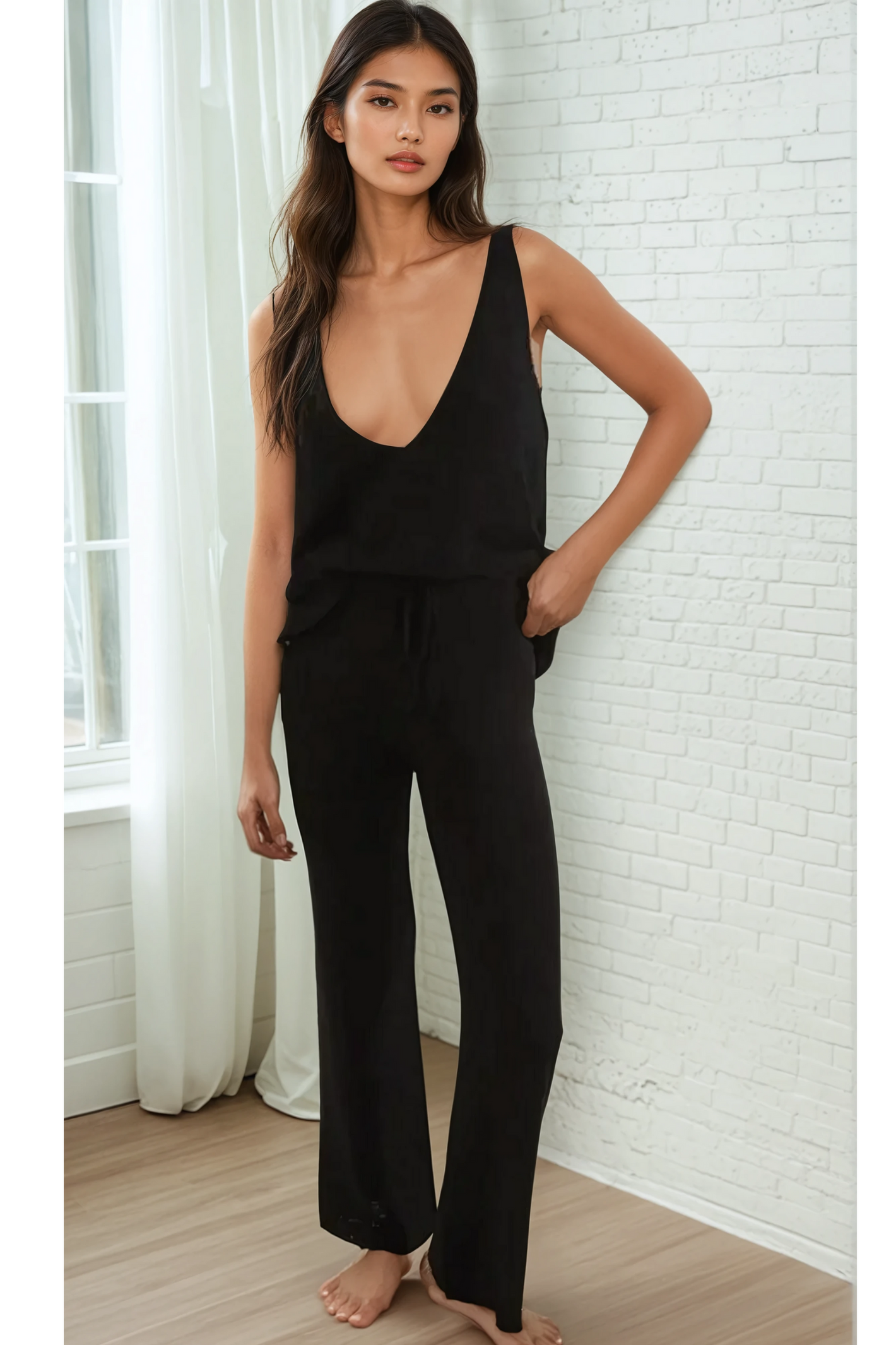 Celeste Knit Set – Black